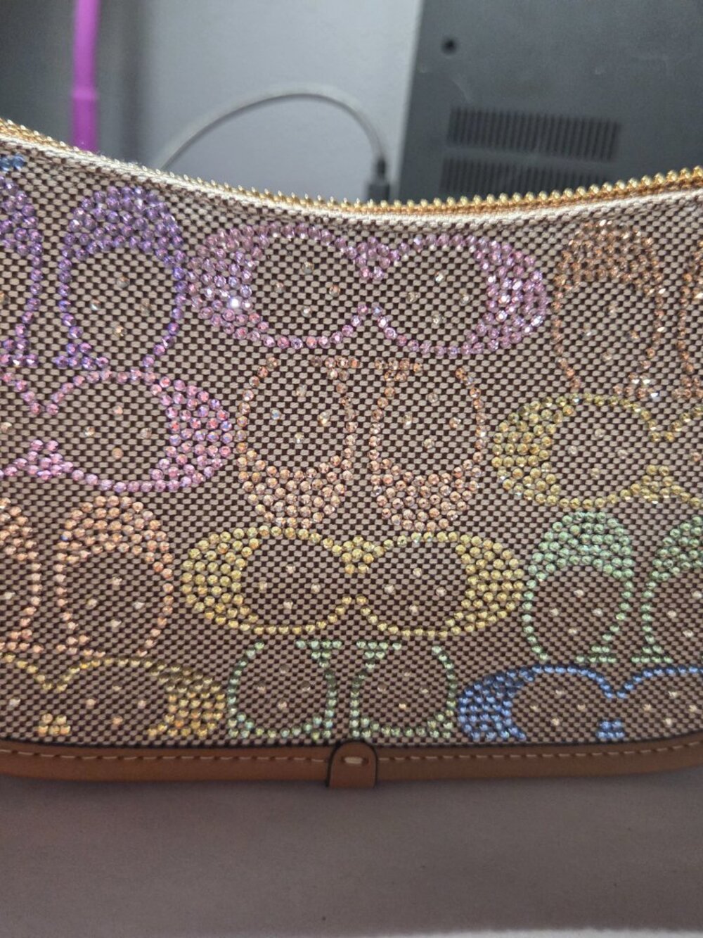 Coach Rainbow Crystal Swinger Bag - Picture 10 of 13